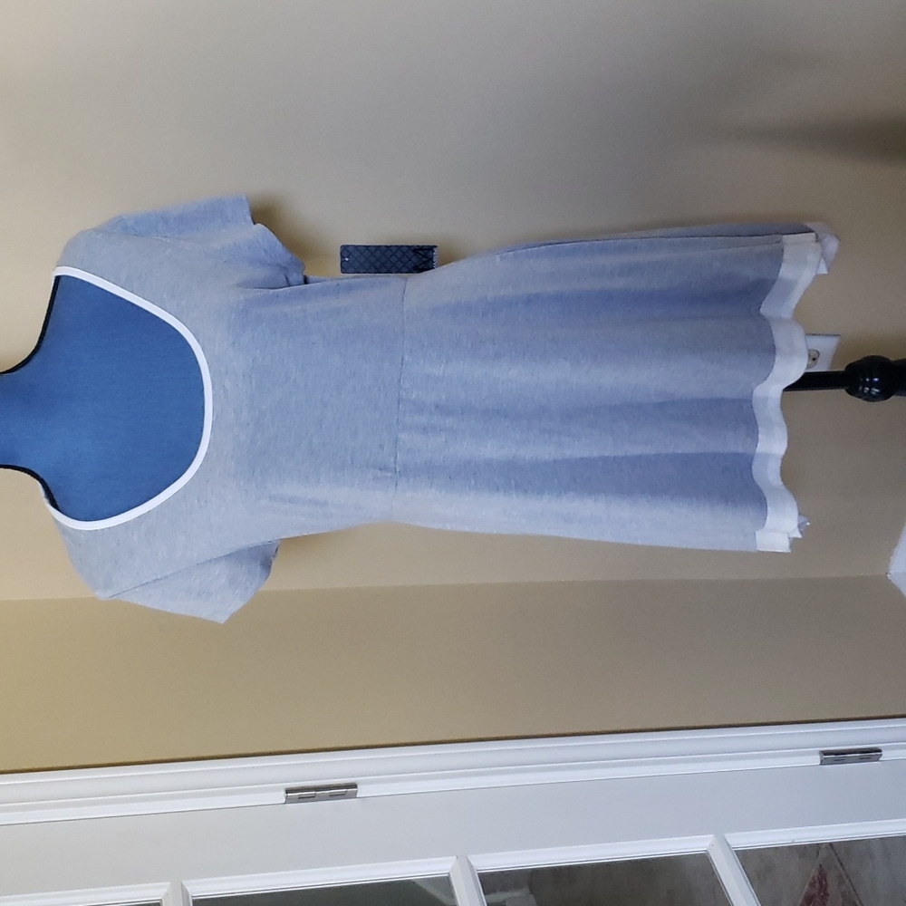 Assymetrical Active Gray & White Dress
